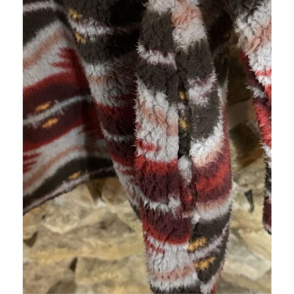Women’s Roper Blanket Aztec Polar Multi-Color Fleece Pullover 1/4 Zip Jacket Wit - Picture 4 of 6